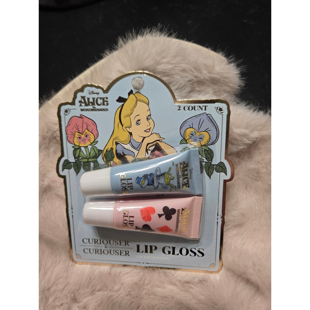 Disney Alice in Wonderland Lip Gloss Set 2 Pack Curiouser Late for Everything